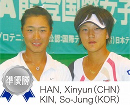 ダブルス準優勝