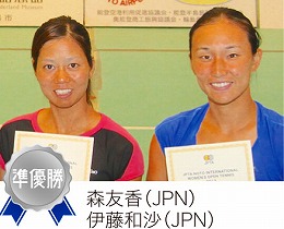 ダブルス準優勝